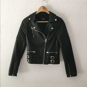 Topshop MOTO Biker Leather Jacket